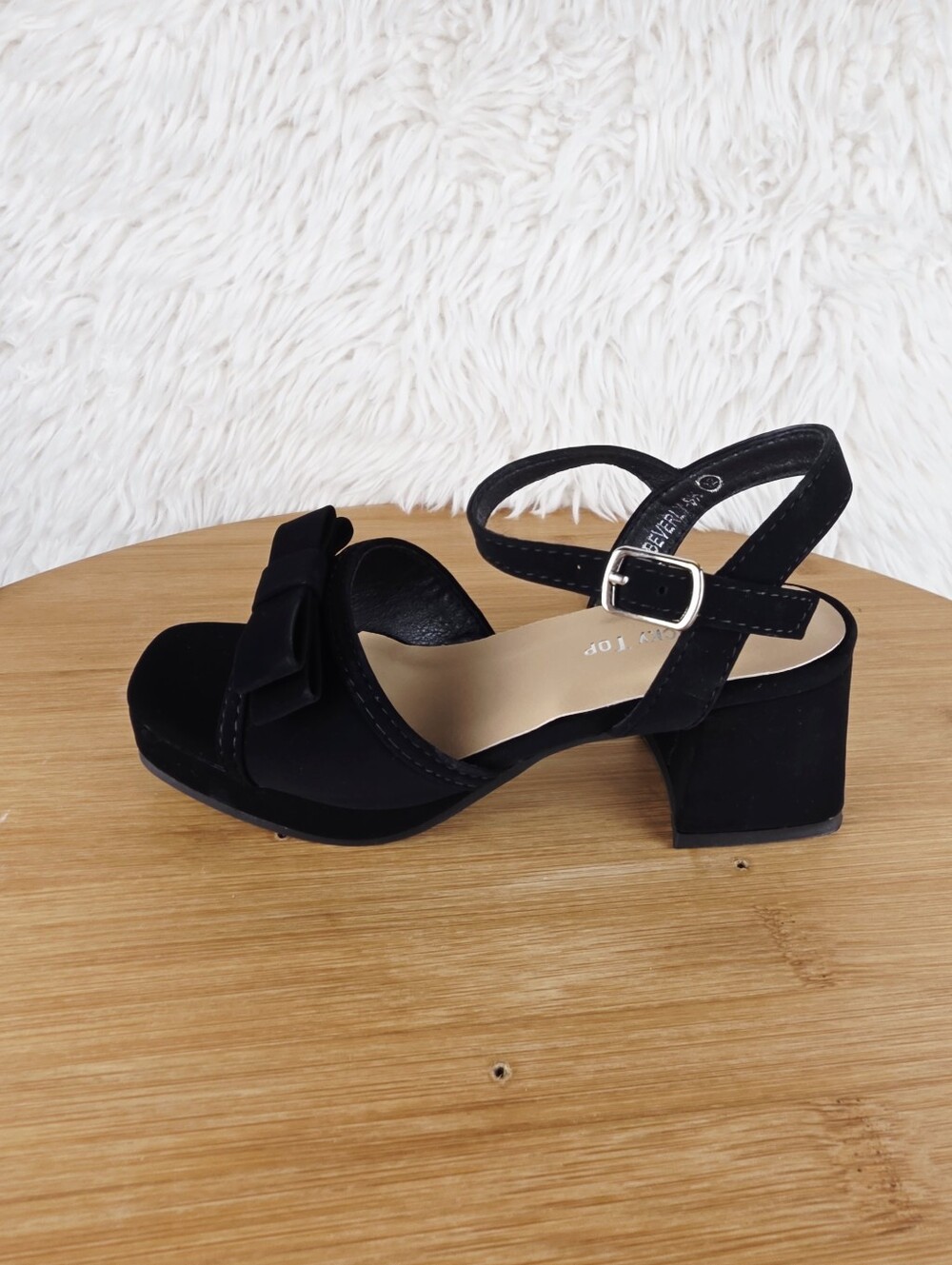 CHILDREN'S CUTE BOW HEEL ( BEVERLY-9K BLK) - Picture 2 of 10